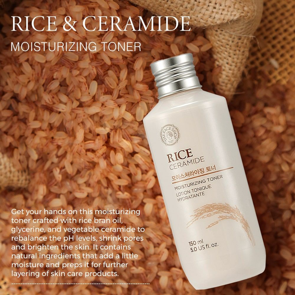 Rice Toner Deeply Hydrates, Firms And Moisturizes Facial Skin, Repairs Skin  Barrier Function